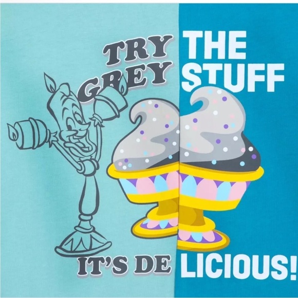 Disney Parks Lumiere Try the Grey Stuff Top - Picture 2 of 3